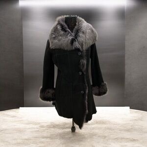 HIDE SOCIETY HIDESOCIETY Genuine Shearling Coat Size 12
